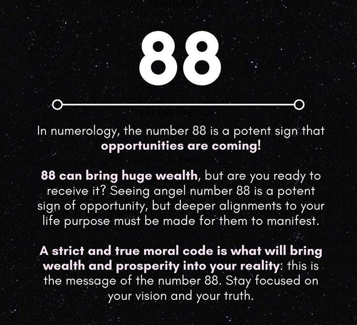 What Does the 88 Angel Number Mean？ Discover Prosperity and Balance