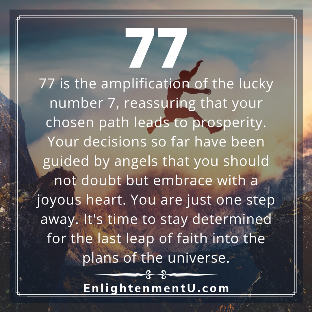 Discover the Spiritual Meaning Behind 77 Angel Numbers